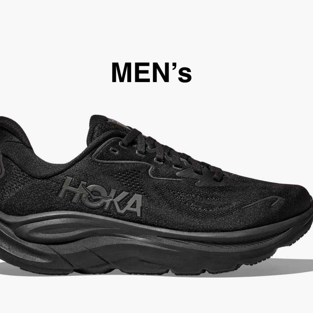Hoka one one Clifton 10 MEN All-Black Athletic Sneakers soft and long time use
